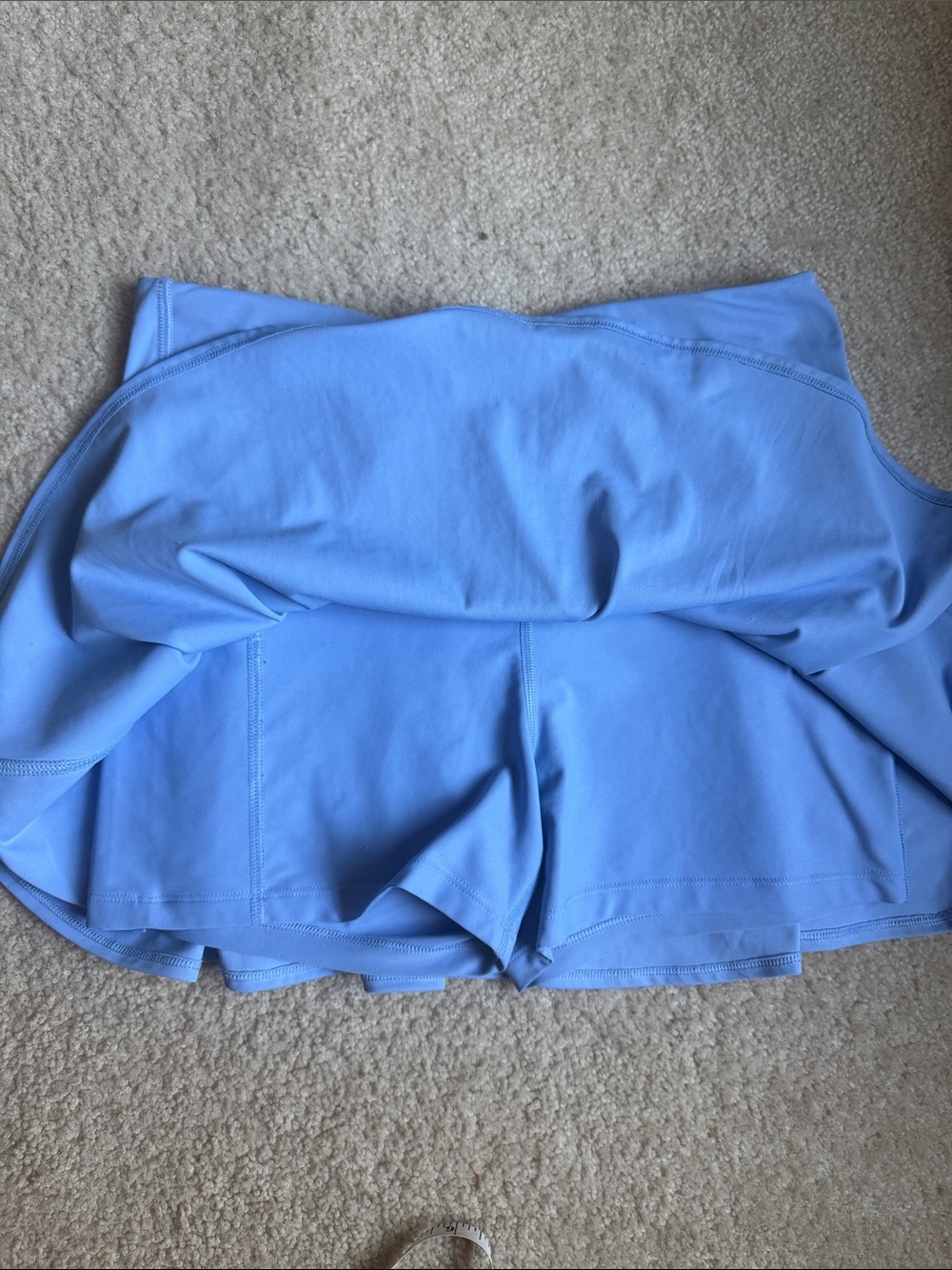 Old Navy Powersoft Go-Dry High-Rise Skort Blue Medium Tennis Pickleball - Picture 15 of 17
